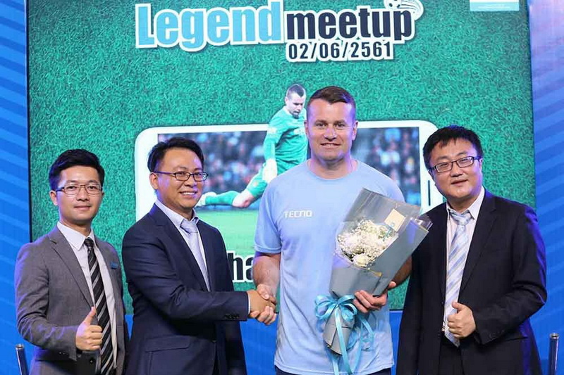TECNO นำสโมสรฟุตบอลแมนเชสเตอร์ซิตี้ และนักเตะระดับตำนาน “Shay Given” กระทบไหล่ชาวเชียงใหม่